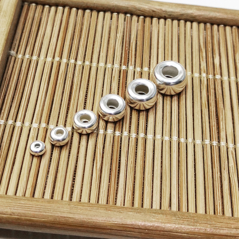 Beads Jewelry Making Type DIY Jewelry Accessories Classification 1 Piece 925 Sterling Silver Solid Color DIY Jewelry Accessories Beads