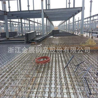 绍兴地区钢结构隔层钢承板 免支撑楼层板 桁架板TD3-90 TD4-90
