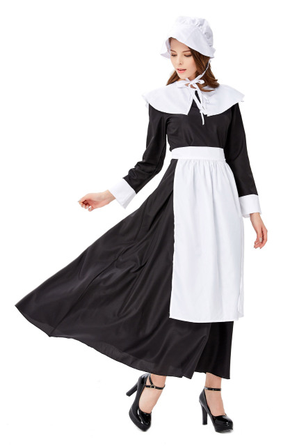 Halloween new century farm black maid farm maid bar service staff uniform wholesale