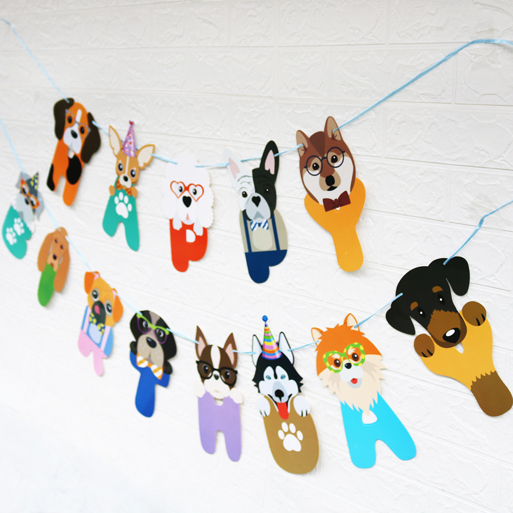 Party Occasion Birthday Festival Birthday Dog Paper Party Decorative Props 1 Piece