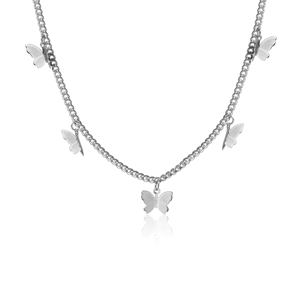 Mignon Papillon Alliage Aucun Placage Femmes Collier display picture 26