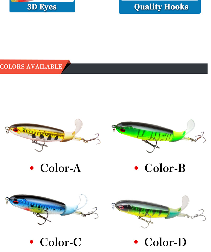 Suspending Whopper Plopper Fishing Lures Hard Baits Bass Trout Fresh Water Fishing Lure