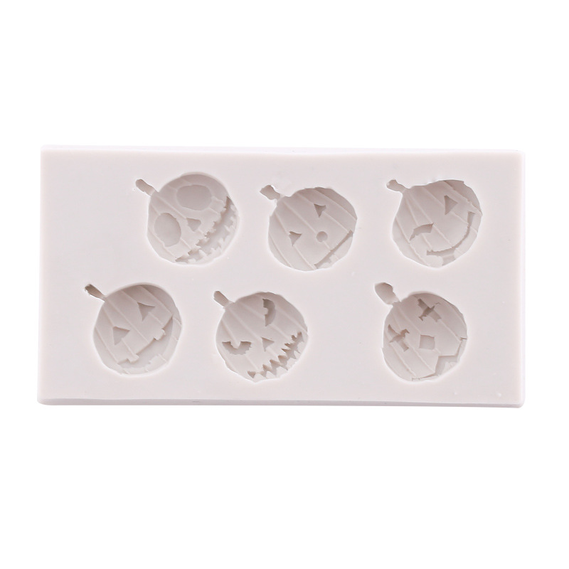 万圣节装饰硅胶模具DIY西点制作南瓜灯等巧克力翻糖蛋糕硅胶模具