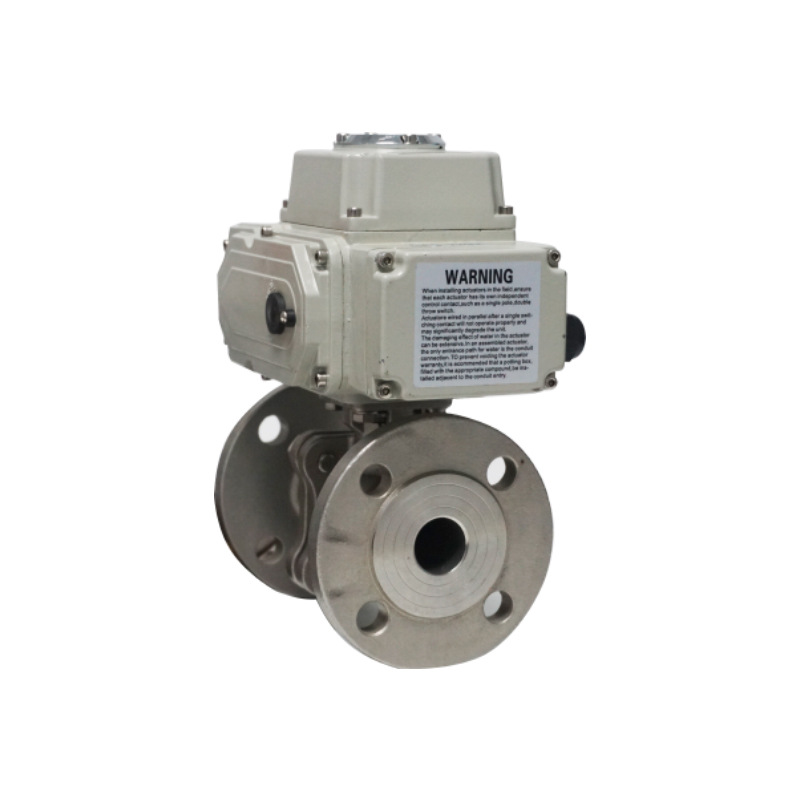 不锈钢电动法兰球阀 两片式耐磨球阀电动法兰球阀法兰不锈钢球阀