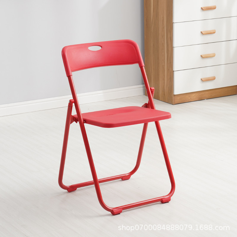 Silla plegable de plástico, oficina o exposición, moderna, venta directa de fábrica