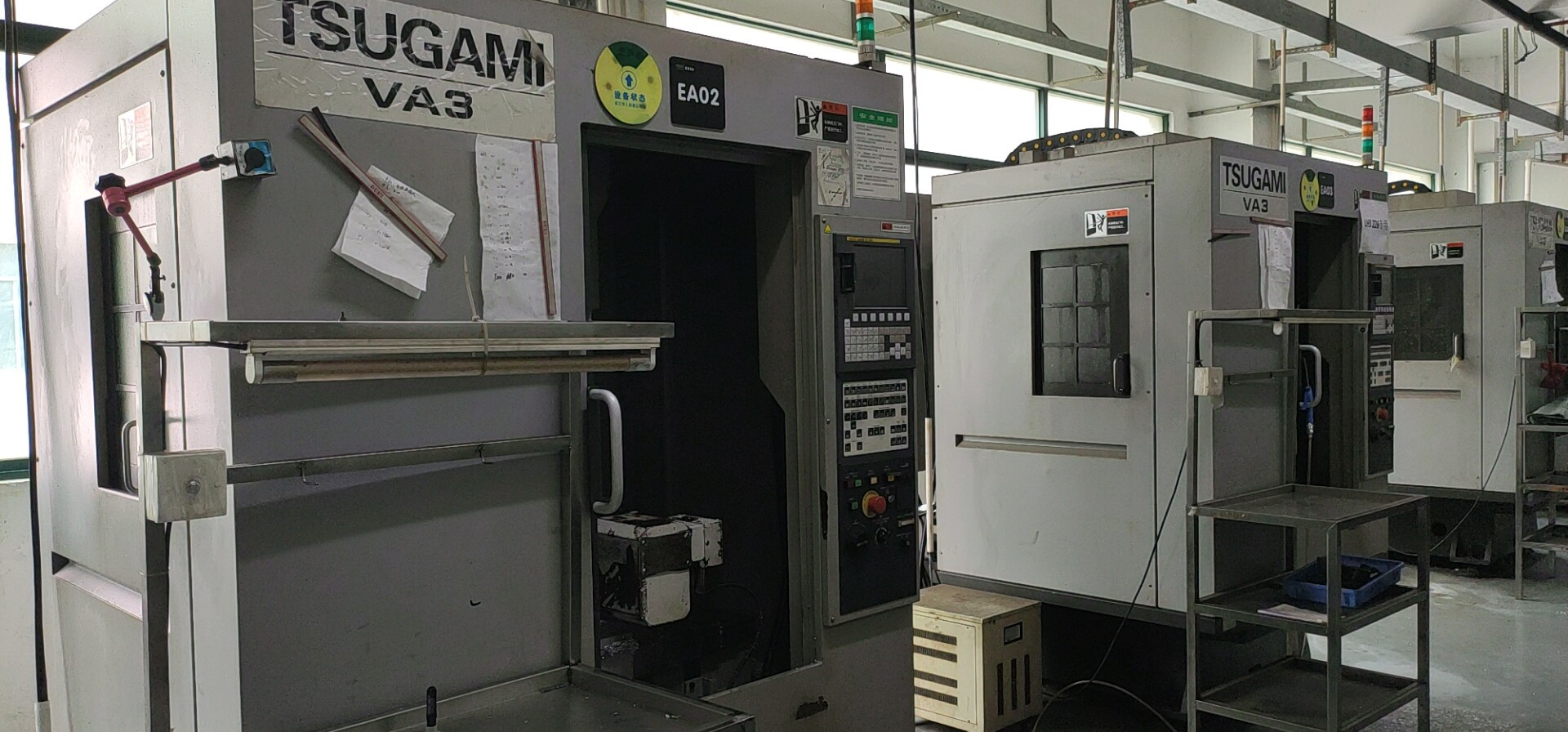 东莞工厂刚签下一批日本进口津上（TSUGAMI)VA3钻攻加工中心机