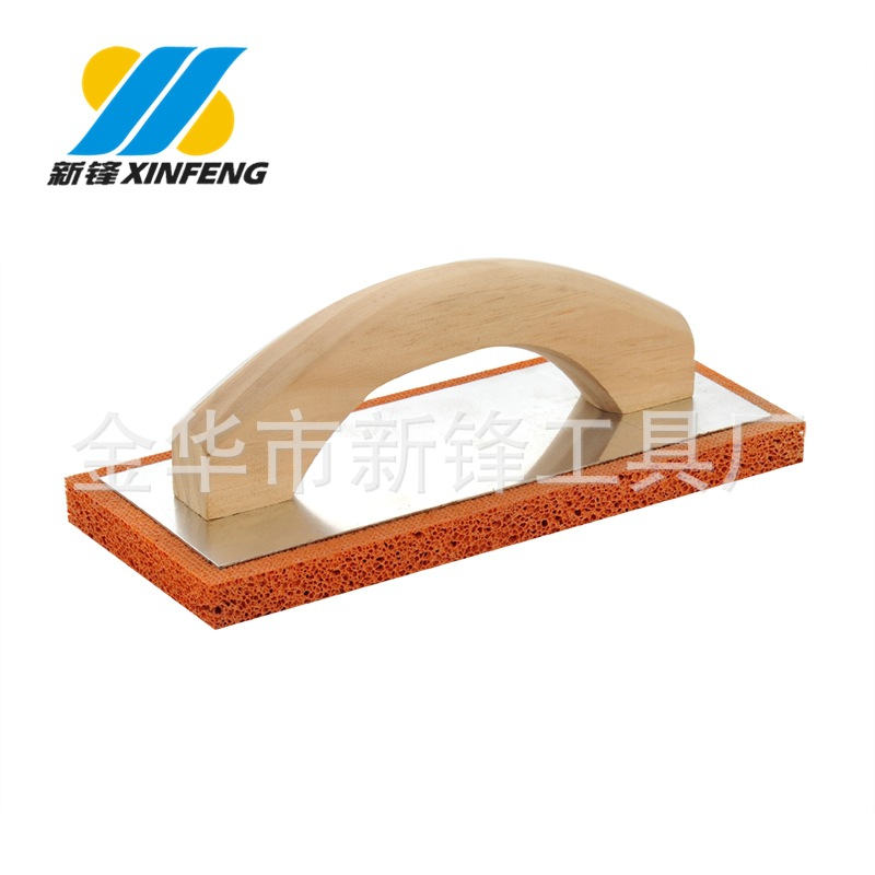 厂家供应木柄+铝板+橡胶发泡抹泥板匠作工具