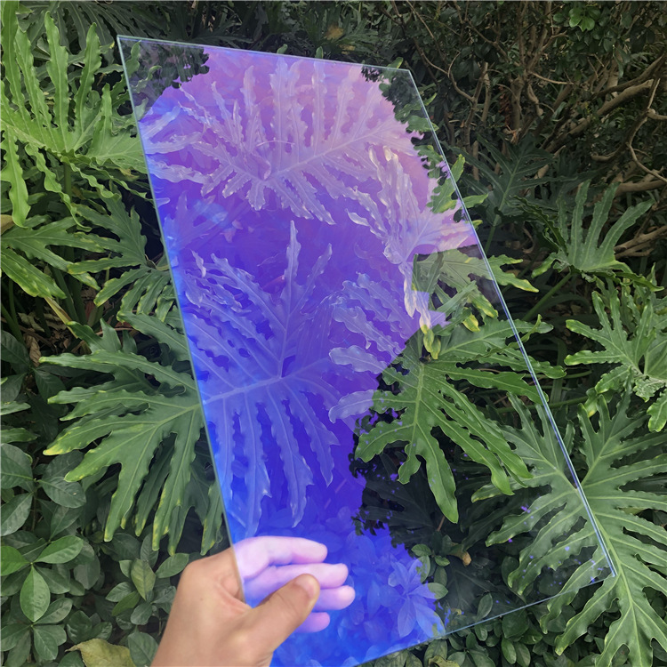 大尺寸AR镀膜玻璃高清高透超白钢化玻璃磁控溅射镀膜加工AR玻璃