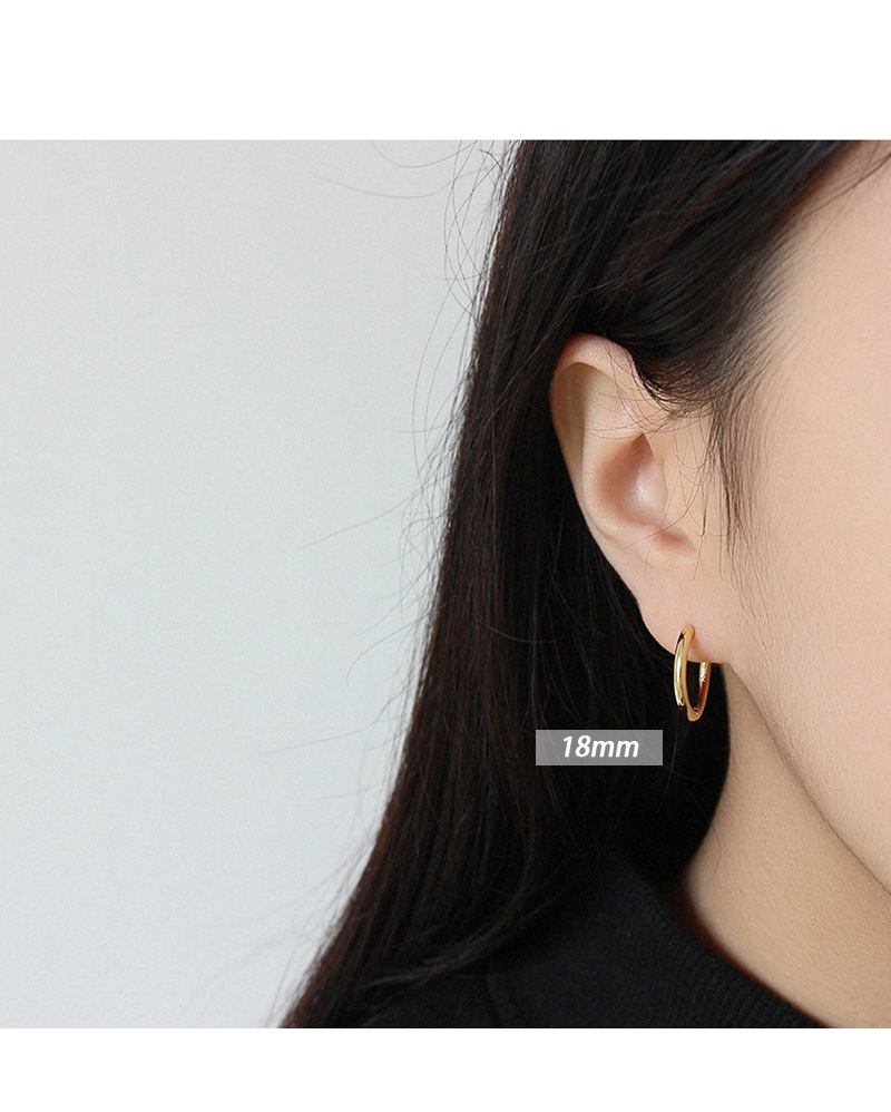 Korean Style Geometric Ring Earrings display picture 8