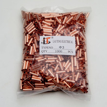 φ3铜连接管铜接线管铜管GT管型端子接线端子小铜管压线扣