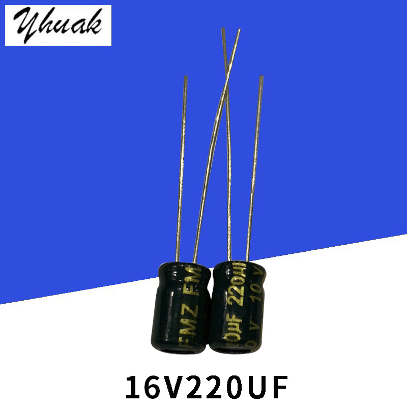 原厂热销16V220UF 6*7 高频低阻铝电解电容生产定制|ms