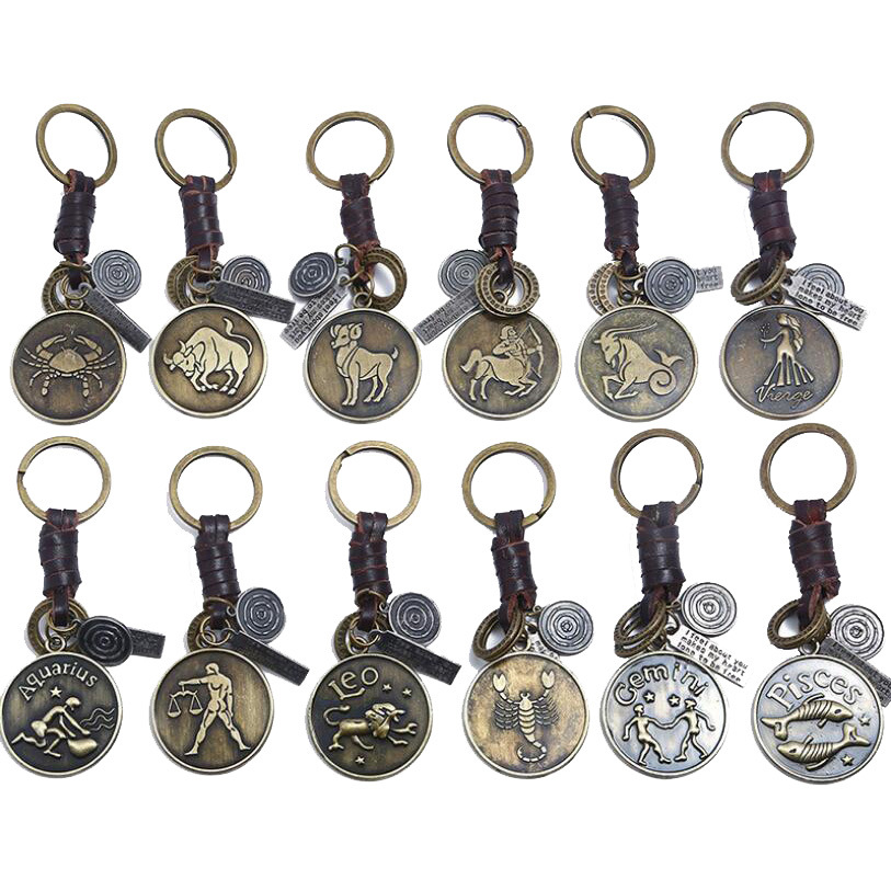 Woven retro keychain handmade