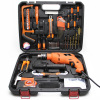 Tools set, flashlight, electric drill, carpentry