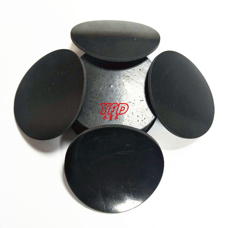 厂家供应重型机器减震橡胶垫 保健器材黑白自粘橡胶脚垫 任意需求