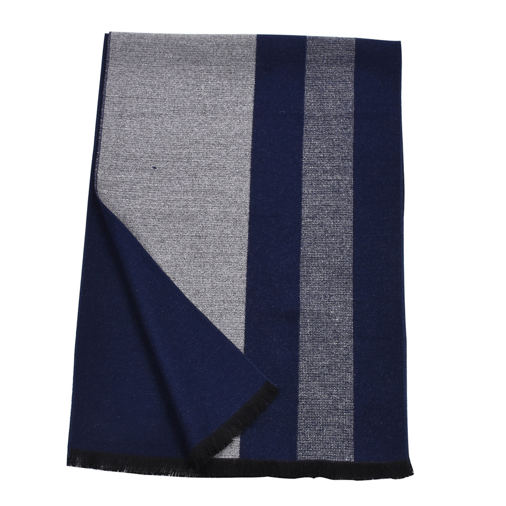 Herren Strickschal Aus Kaschmir Karierter Wendeschal Für Winter_voghion.com