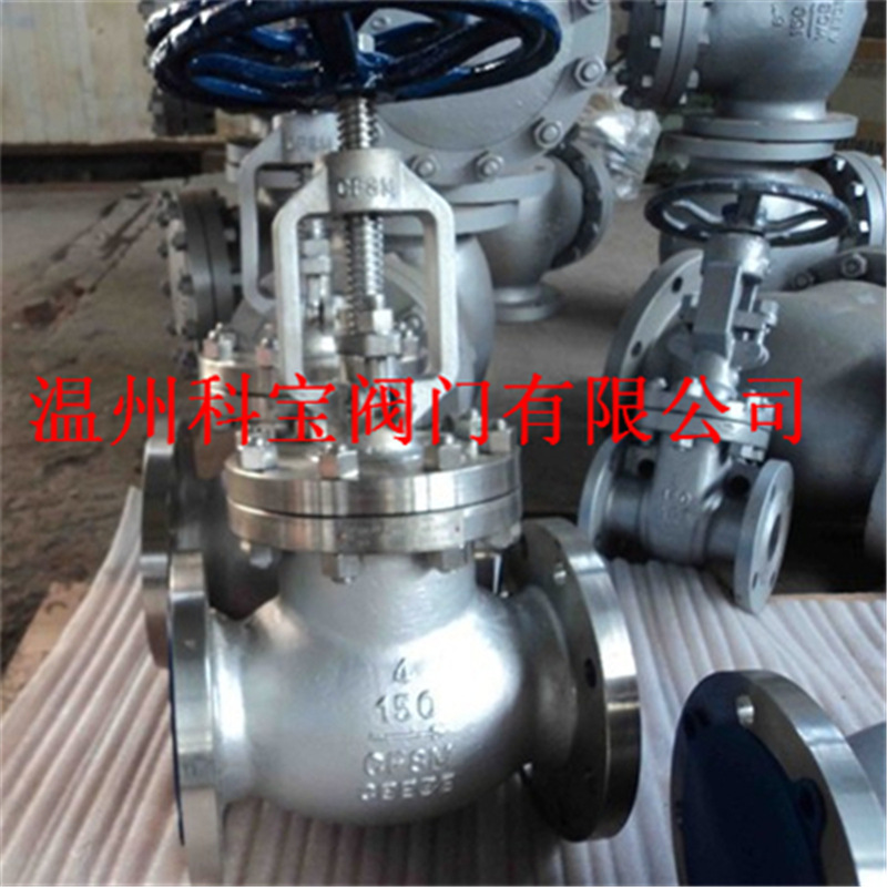 J41W-300LB CF8/304  不锈钢美标手动法兰截止阀