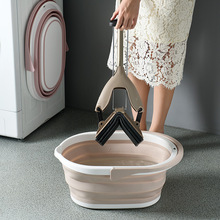 家用長方形折疊拖把桶創意便攜衛生間可折疊手提水桶拖鞋桶儲水桶
