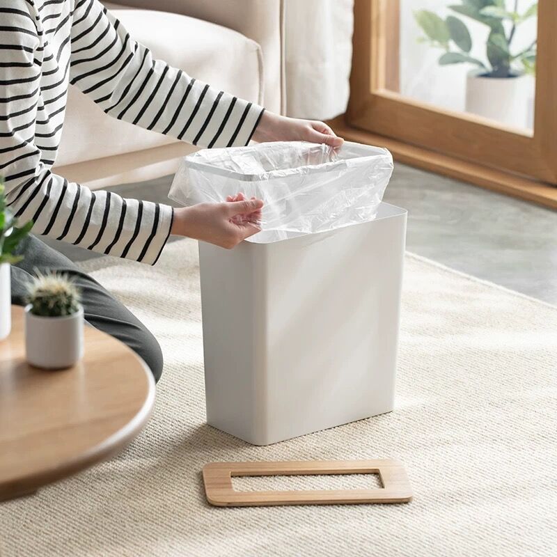 厂销家居用品厨房铁艺垃圾桶 卧室客厅卫生间简约加厚垃圾分类桶