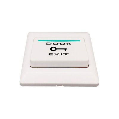 86型ABS材质珍珠白门禁出门按钮(要明装请自备底盒)暗装复位开关|ru