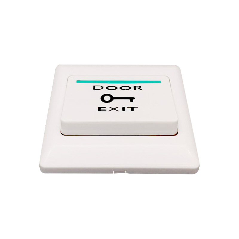 86型ABS材质珍珠白门禁出门按钮(要明装请自备底盒)暗装复位开关|ru