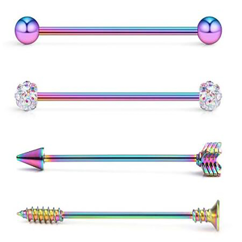 Labret piercing jewelry detail image