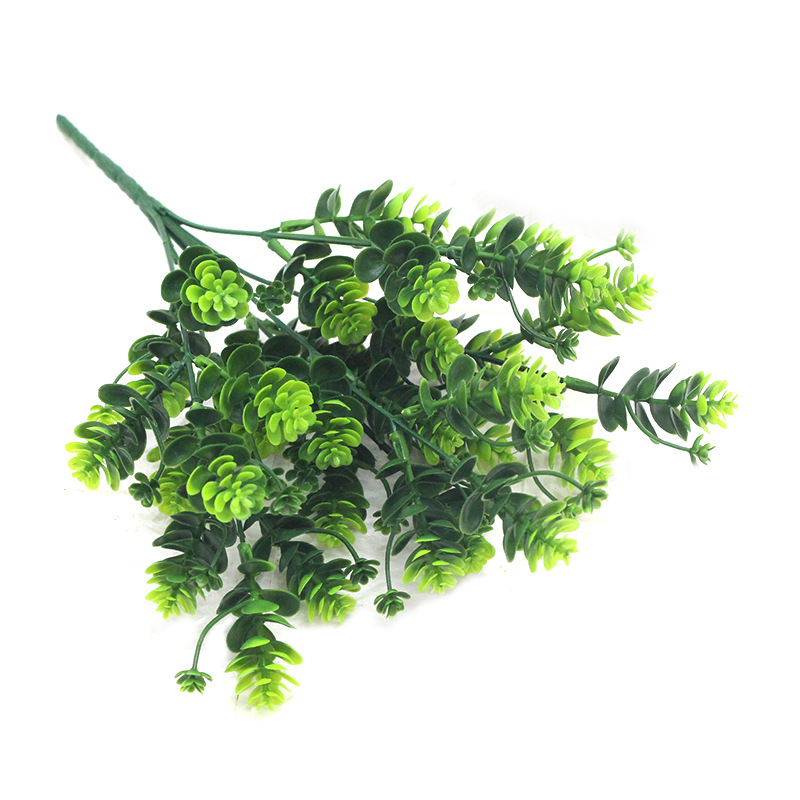 仿真綠植塑料葉 室內(nèi)客廳裝飾品人造花卉絹花拍攝道具植物