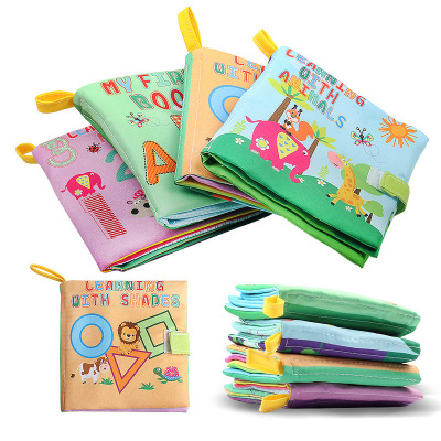 Foreign trade baby Cloth book Early education Paper ring Early education cognition 0-1 baby initiation Puzzle toy 2984