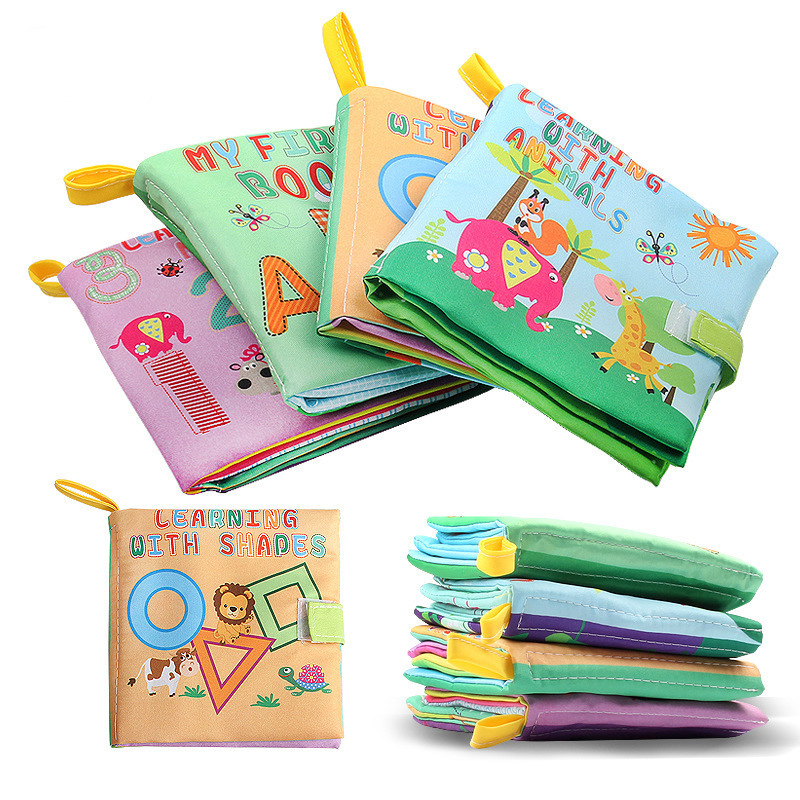 Foreign trade baby Cloth book Early education Paper ring Early education cognition 0-1 baby initiation Puzzle toy 2984