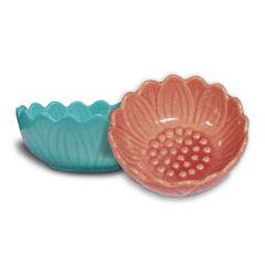 Multifunctional Lotus Ceramic Diffuser with Tray for Incense Cones, Sandalwood Candles, and Candle Holders