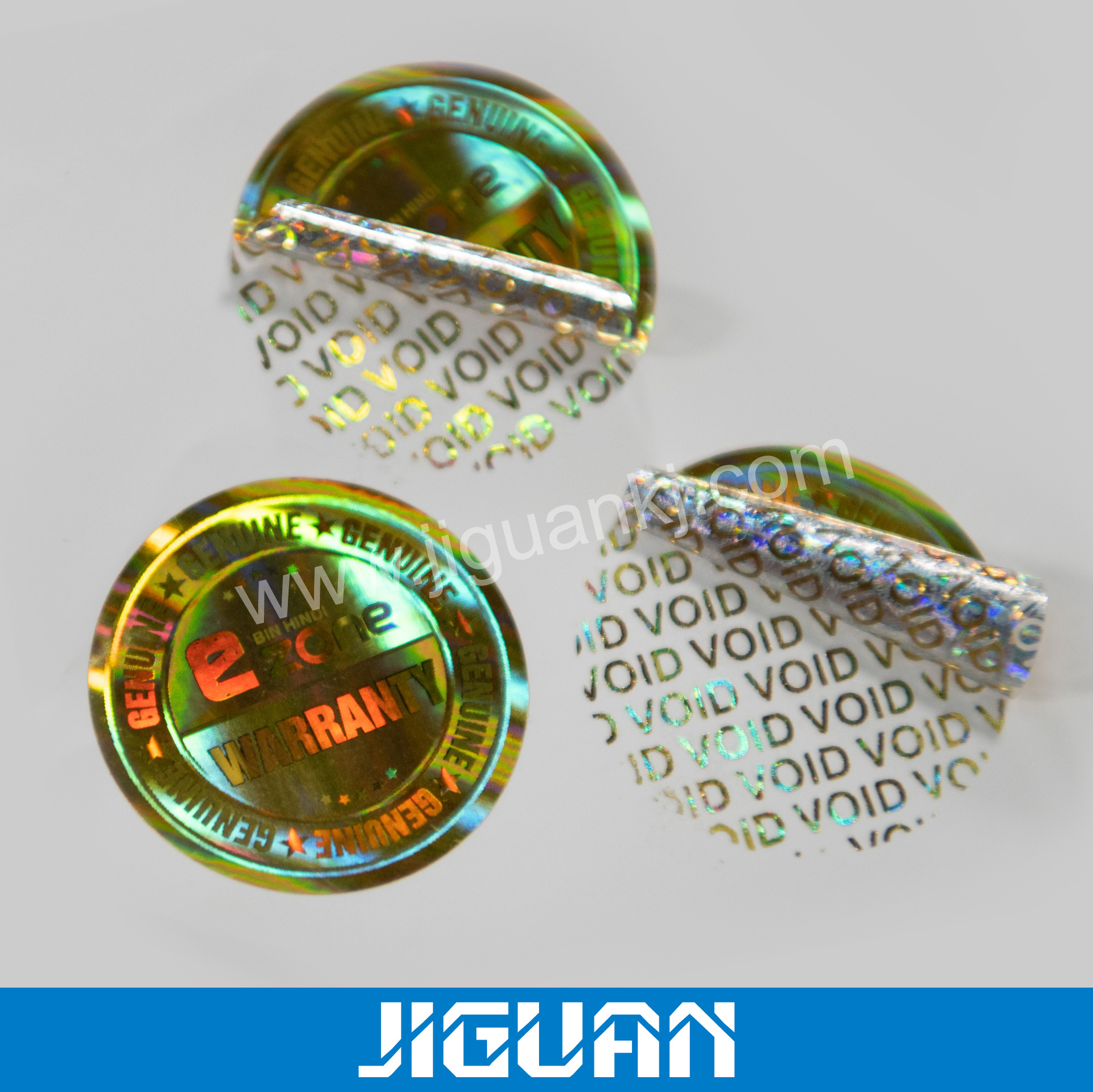 广东东莞VOID标签 揭开留字标签 撕下留字留蜂窝标签 全息VOID标