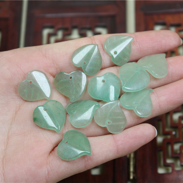 Chinese hairpin jade heart shaped