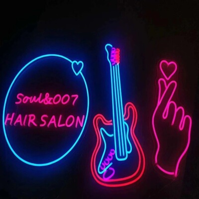 广告牌招牌造型logo图案霓虹灯12v霓虹灯定制 led柔性霓虹灯带|ms