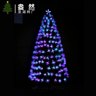 光纤树圣诞树套餐发光圣诞树七彩光纤树套餐圣诞节日装饰场景布置