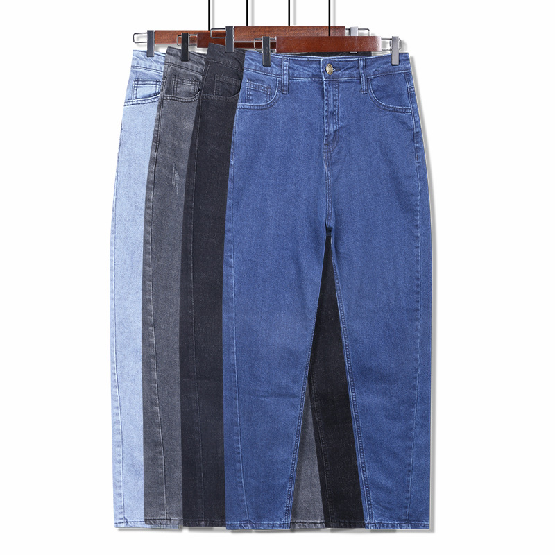 大碼牛仔褲女春季韓版修身顯瘦小腳褲300斤胖mm大碼褲子 AC888