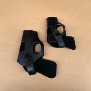 64｜77｜92牛皮半包式手枪套腰部安全隐形耐用保护包防抢弹夹套快