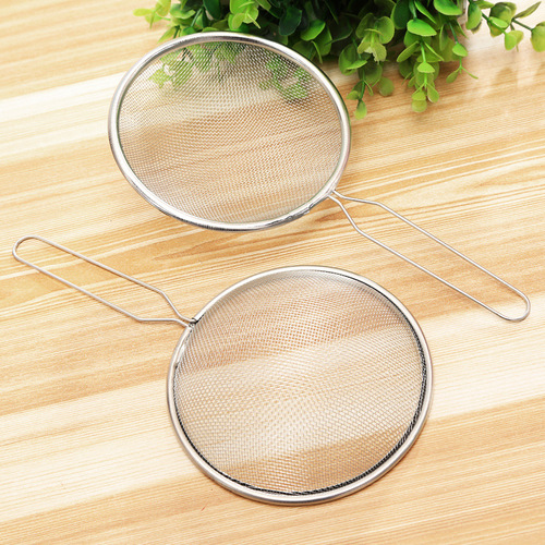 Oil grid oil net over leakage net oil leakage net 12# oil net long handle iron soy milk filter street stall department store supply