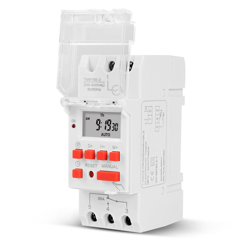 TM919B timer switch time controller automatic cycle time switch output built-in battery 30A