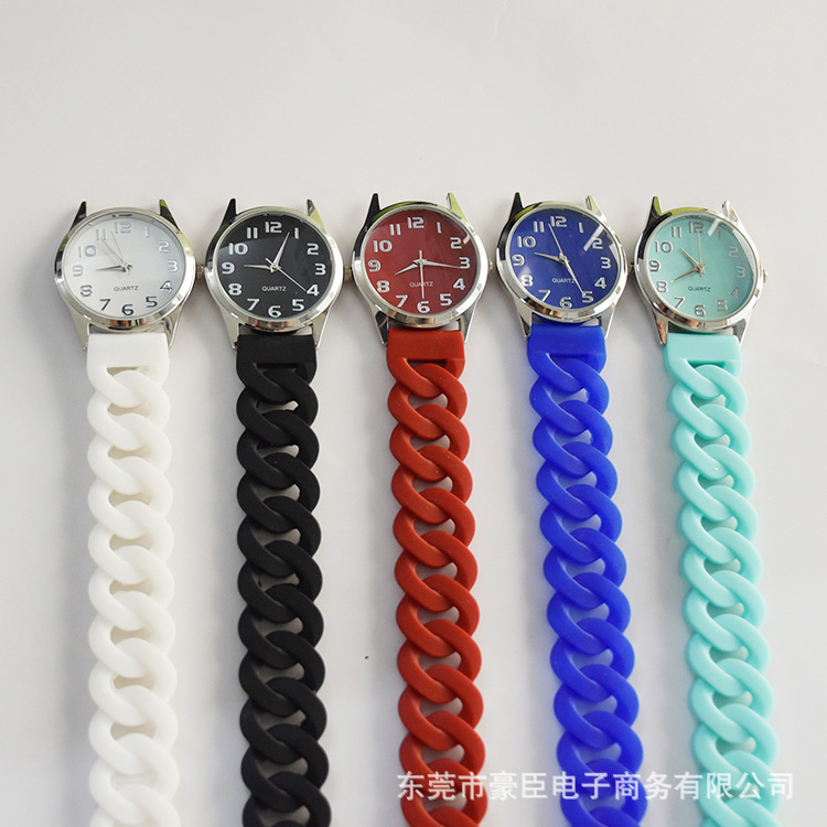 硅胶麻花手表 麻花硅胶石英手表  镂空硅胶麻花手表