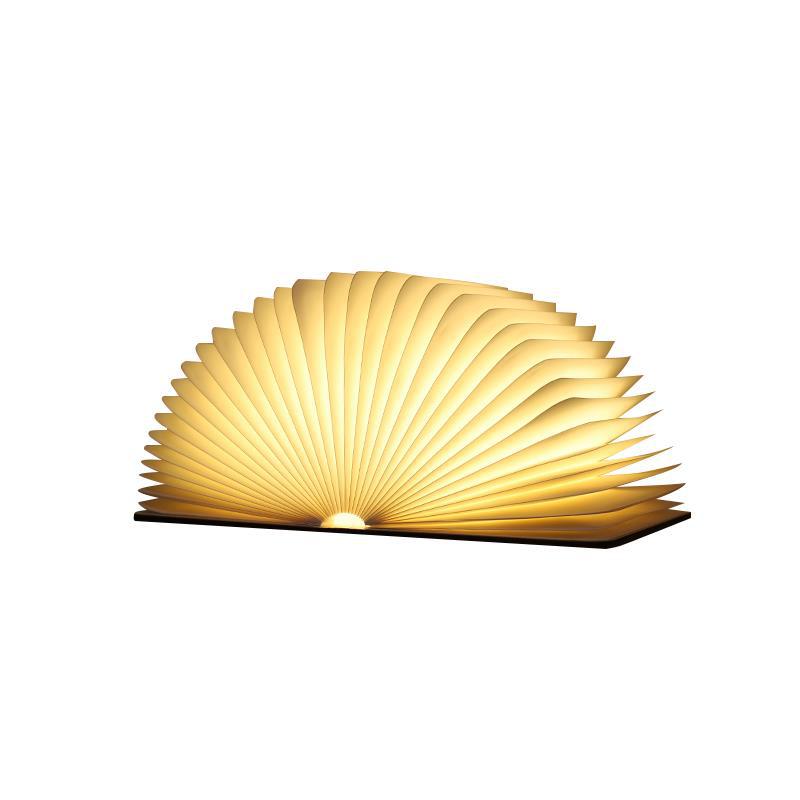 Fábrica creativa Festival de mediados de otoño regalo de madera Bluetooth música libro luz transfronteriza táctil LED libro luz pantalla luz nocturna