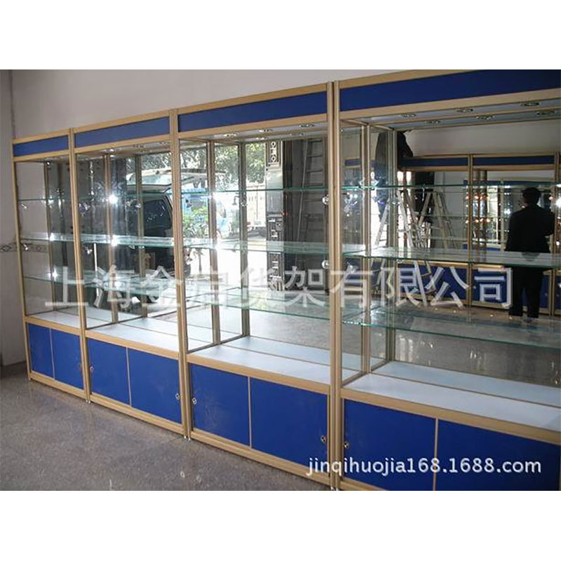 优良展示架 钛合金展柜 木质展柜 玻璃展 烟酒展示柜化妆品展示柜
