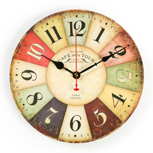 跨境家用客厅挂钟复古时尚挂钟大尺寸时钟亚马逊钟表30cm钟表批发