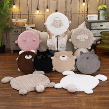 韩国羊驼卡通坐垫小羊地垫婴儿动物游戏垫 沙发家居垫抱枕玩具