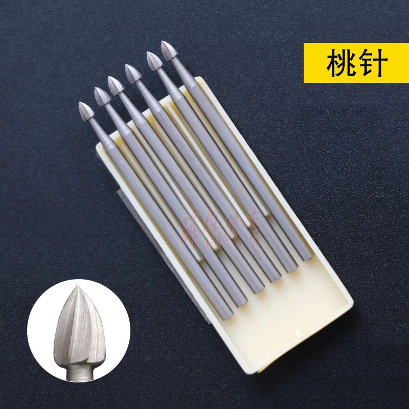 Отечественная персиковая игла сверло из вольфрамовой стали резьба по дереву ядерная резьба микро резьба по зубам Шлифовальная головка 2,35 ручка золотые и серебряные ювелирные изделия резной нож ювелирные изделия