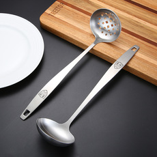 304不锈钢火锅勺 餐厅酒店厨房小工具火锅勺漏加厚手柄可印logo