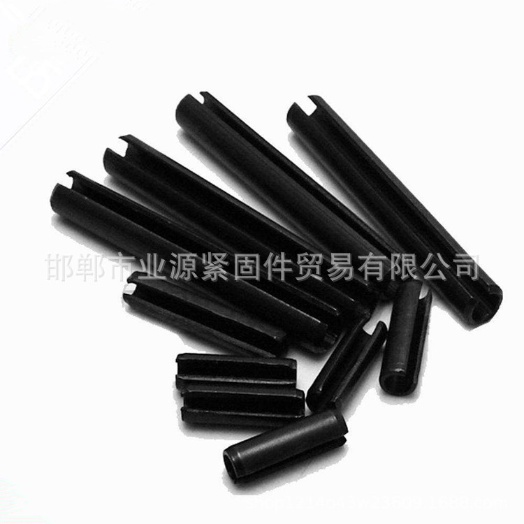 GB879锰钢弹性圆柱销 65mn开口弹性销发黑 弹性销圆柱销　弹簧销