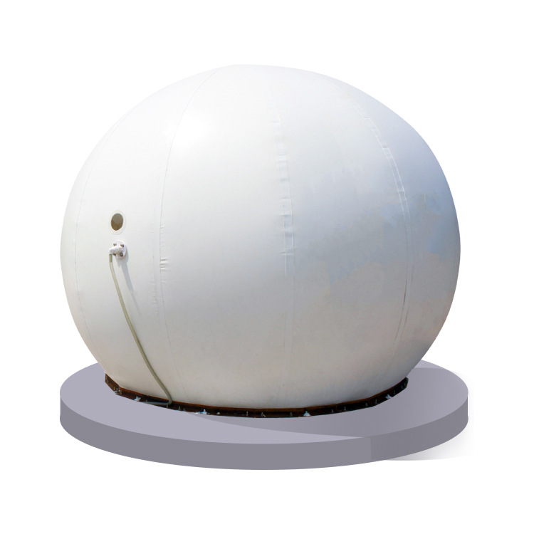 简易安装软体PVC红泥沼气池 双层储气柜 半圆形储气袋