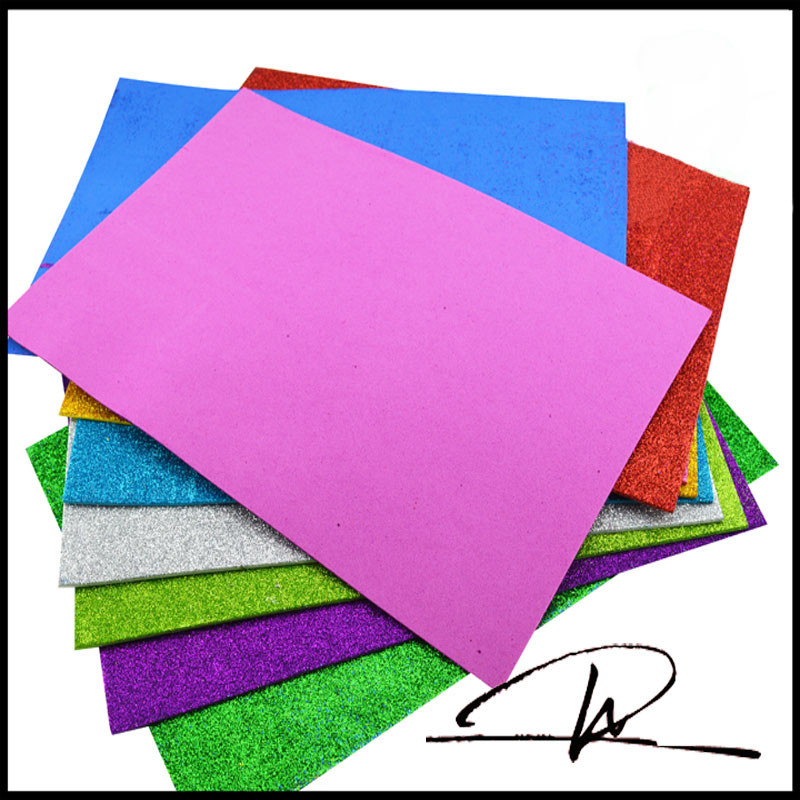 供应A4金葱粉EVA海绵纸 闪光粉包装装饰eva金葱粉纸