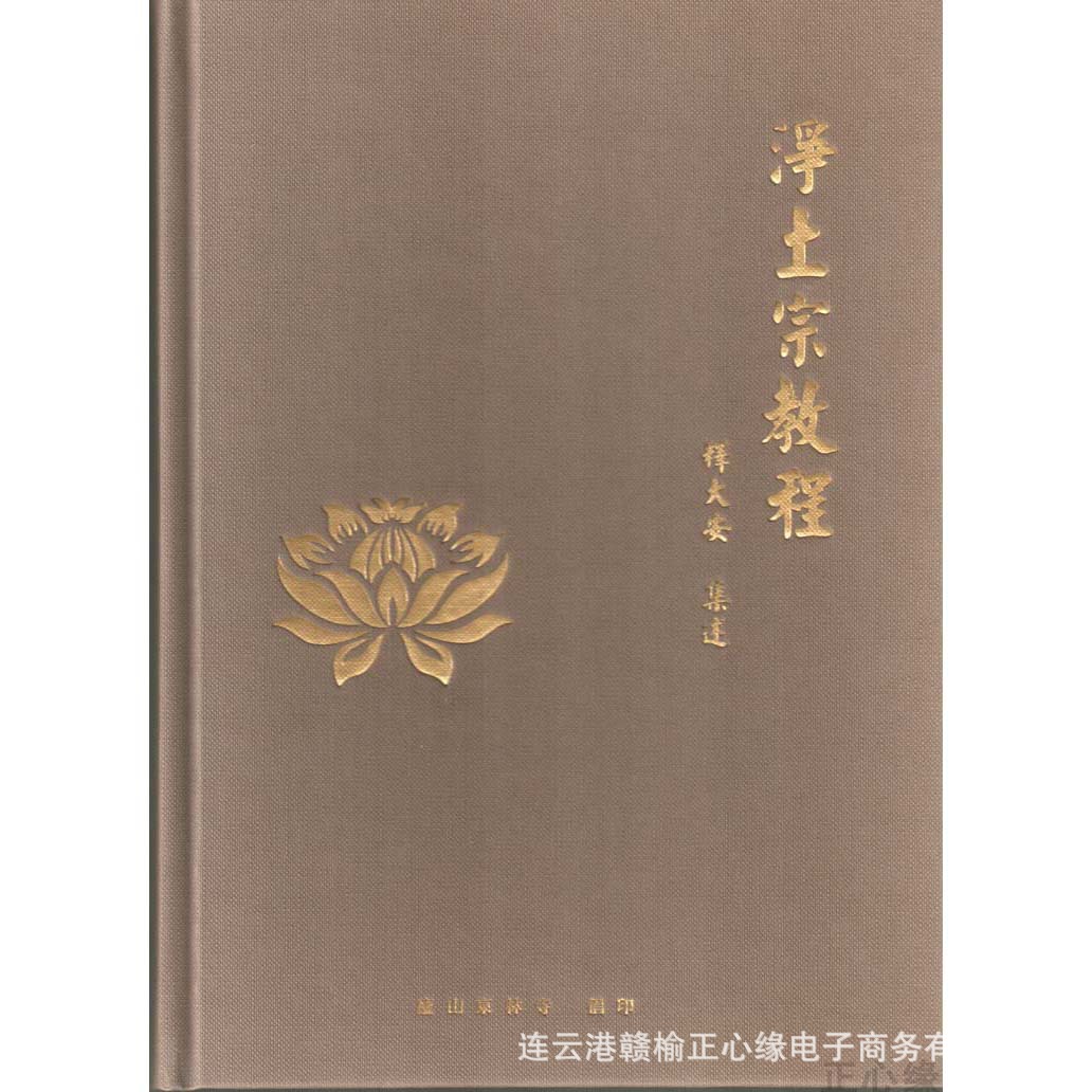 净土宗教程 东林寺大安法师 经书结缘佛教用品法宝书籍 精华装|ru