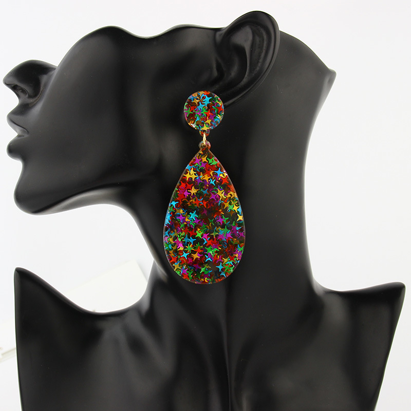 fashion geometric water drop acrylic earringspicture16