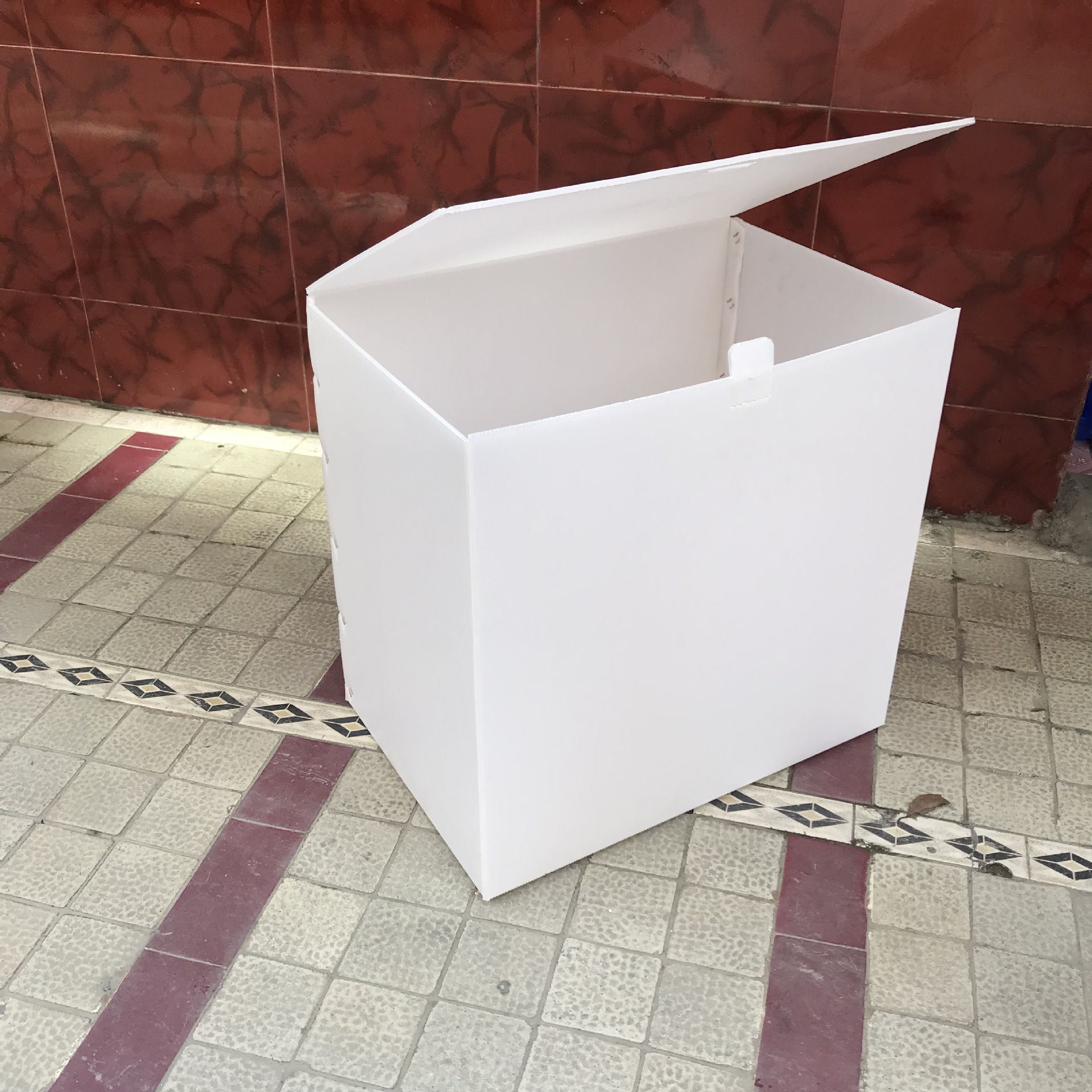 深圳湛江PP塑料瓦楞板骨架折叠箱 珠海塑胶瓦楞板周转箱 可开增票